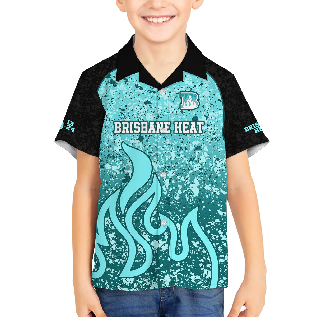 brisbane-heat-custom-family-matching-long-sleeve-bodycon-dress-and-hawaiian-shirt-bbl-cricket-team-2024