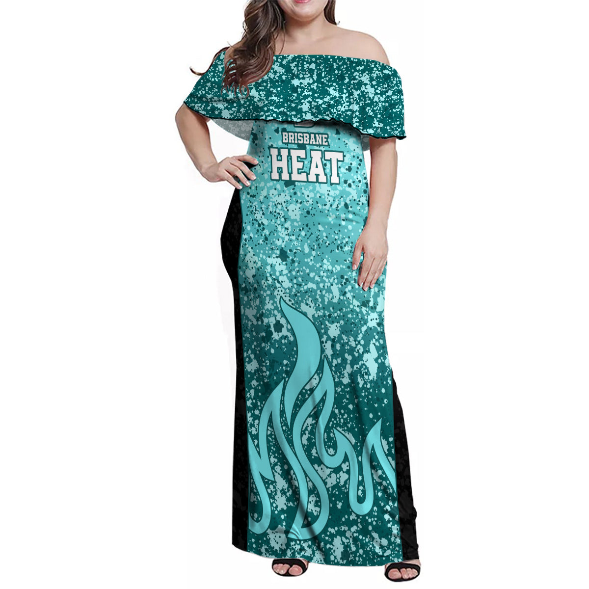 brisbane-heat-custom-family-matching-off-shoulder-maxi-dress-and-hawaiian-shirt-bbl-cricket-team-2024