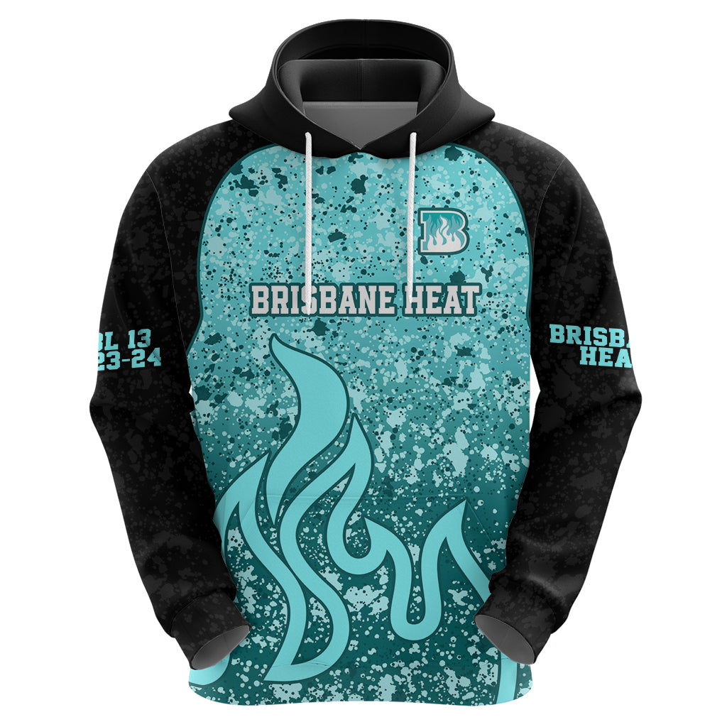 Brisbane Heat Custom Hoodie BBL Cricket Team 2024 LT9 - Vibe Hoodie Shop