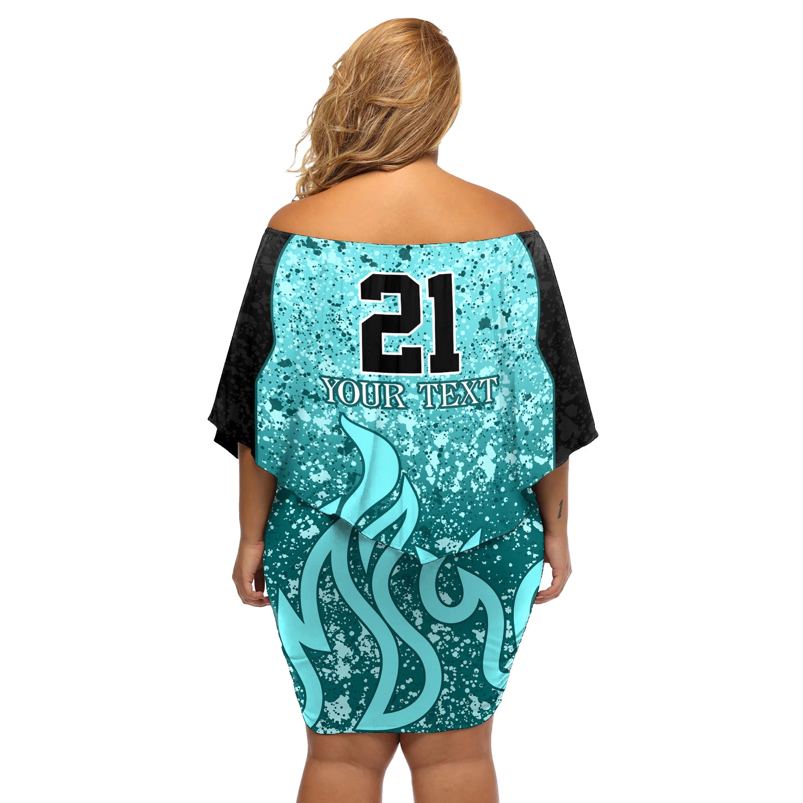 brisbane-heat-custom-off-shoulder-short-dress-bbl-cricket-team-2024