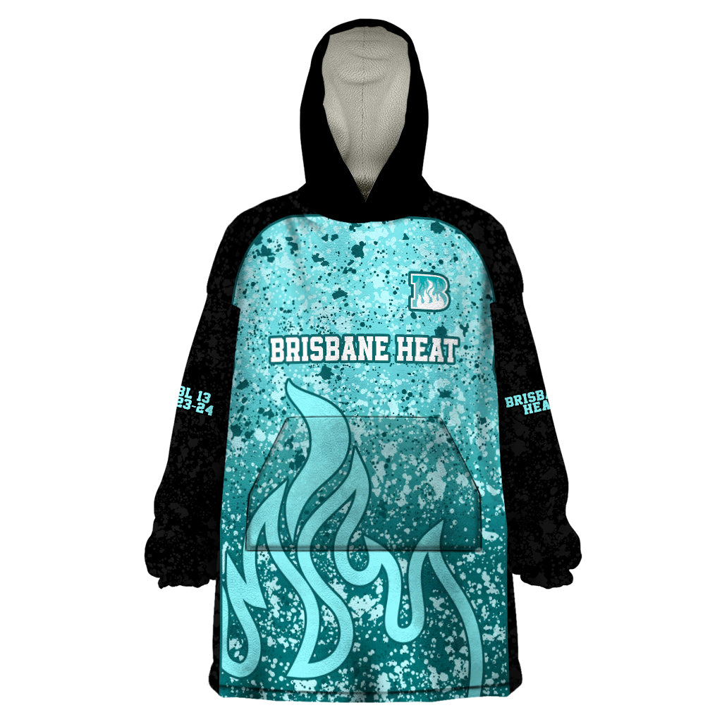 Brisbane Heat Custom Wearable Blanket Hoodie BBL Cricket Team 2024 - Vibe Hoodie Shop