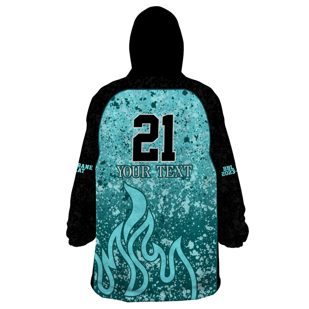 Brisbane Heat Custom Wearable Blanket Hoodie BBL Cricket Team 2024 - Vibe Hoodie Shop