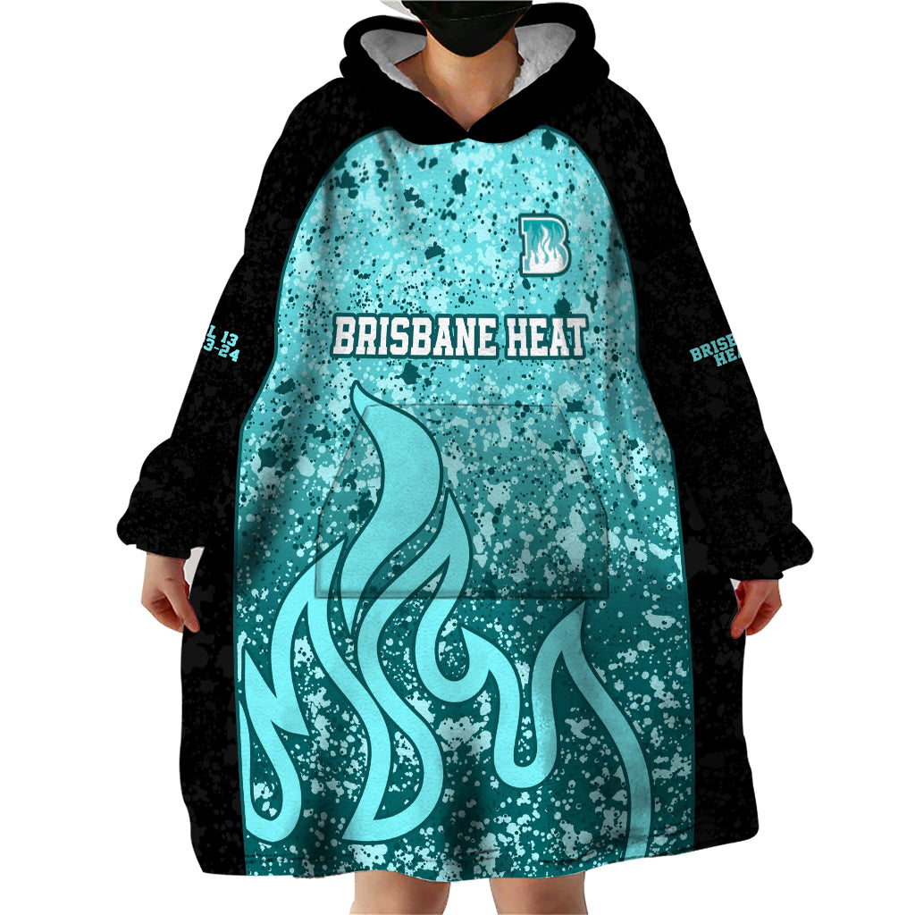 Brisbane Heat Custom Wearable Blanket Hoodie BBL Cricket Team 2024 - Vibe Hoodie Shop