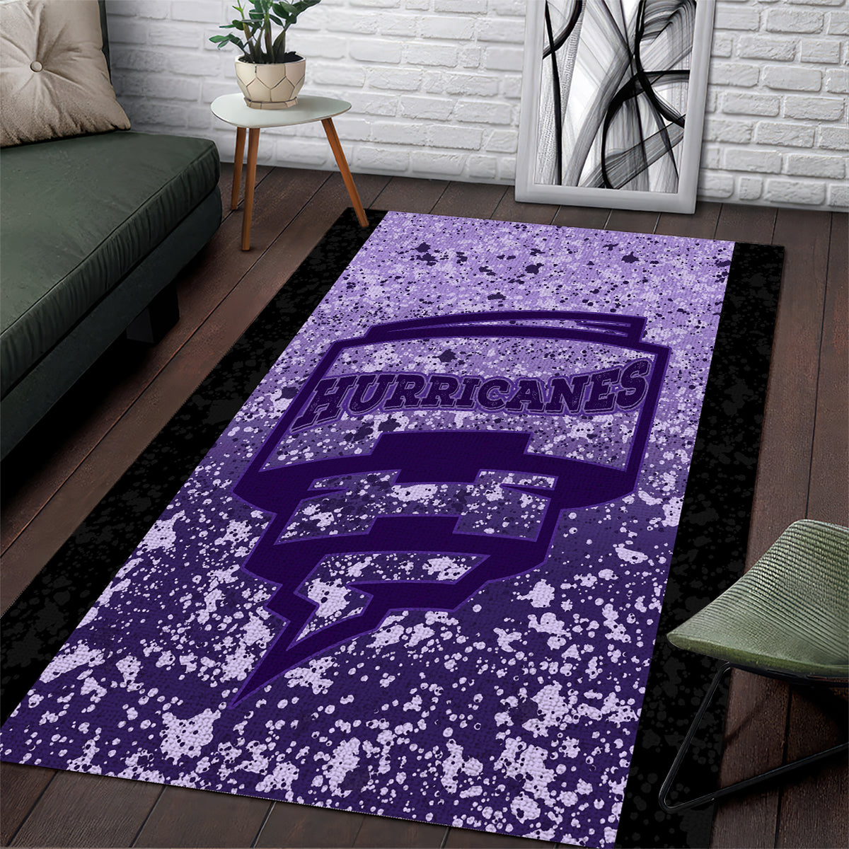 Hobart Hurricanes Custom Area Rug BBL Cricket Team 2024 - Vibe Hoodie Shop