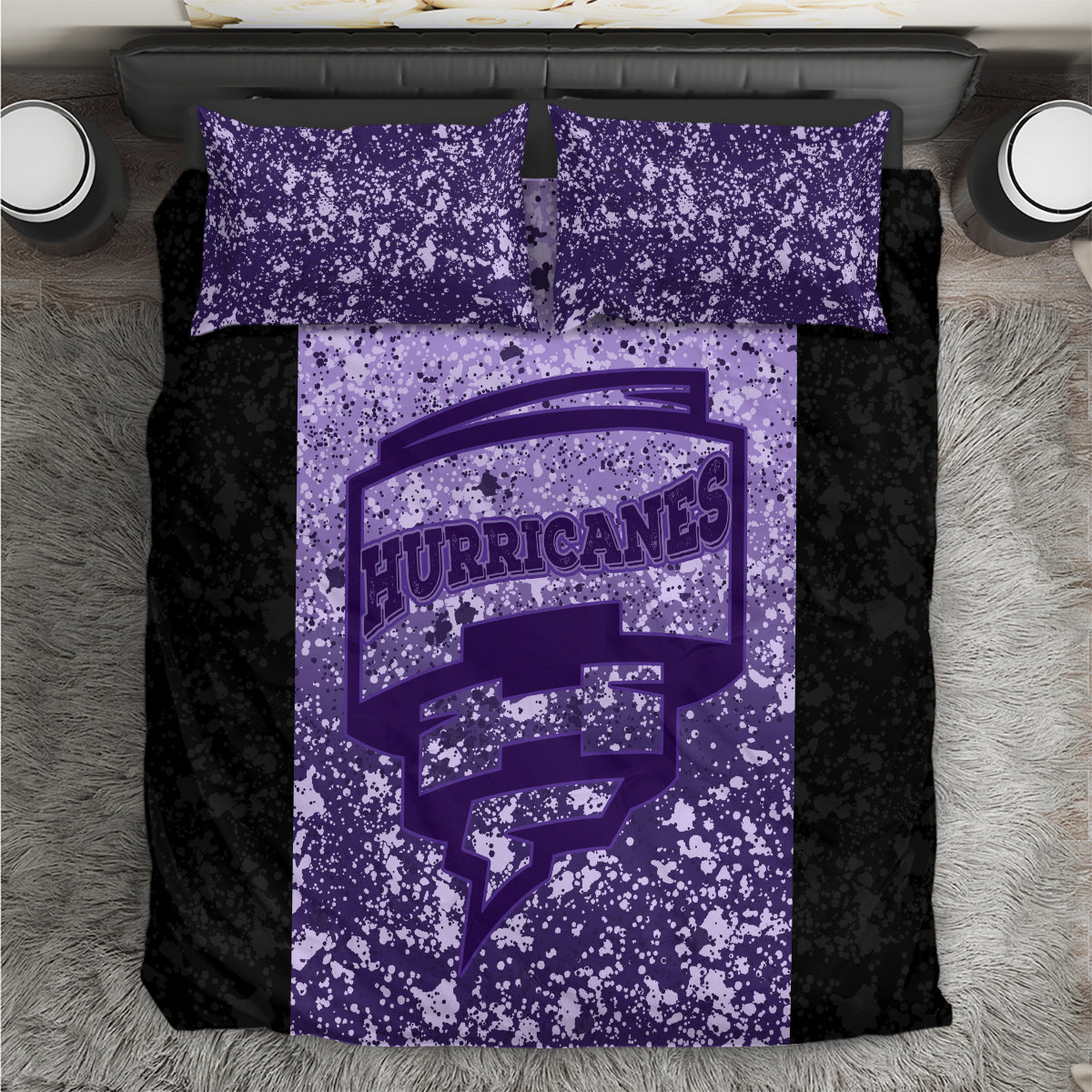 Hobart Hurricanes Custom Bedding Set BBL Cricket Team 2024 - Vibe Hoodie Shop
