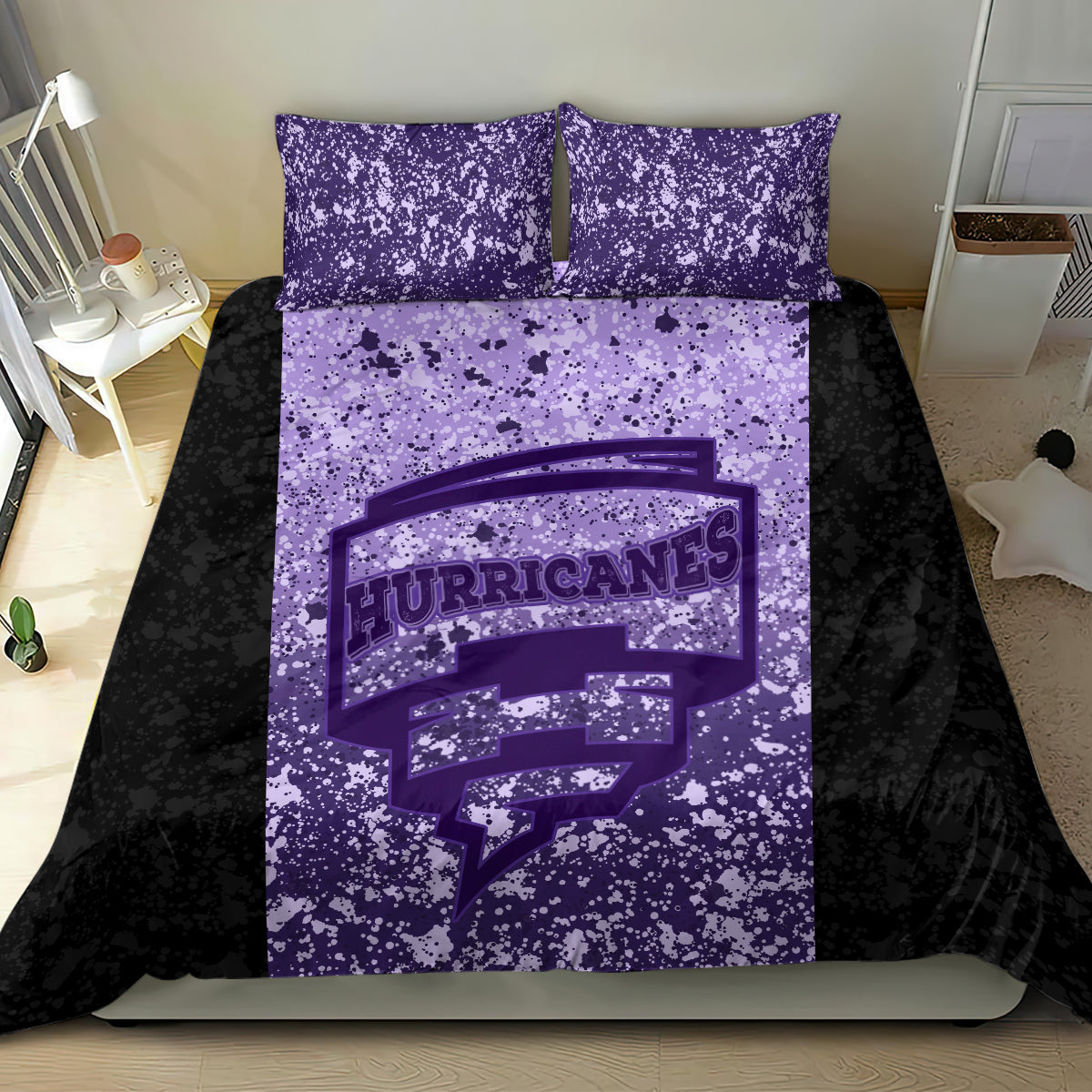 Hobart Hurricanes Custom Bedding Set BBL Cricket Team 2024 - Vibe Hoodie Shop