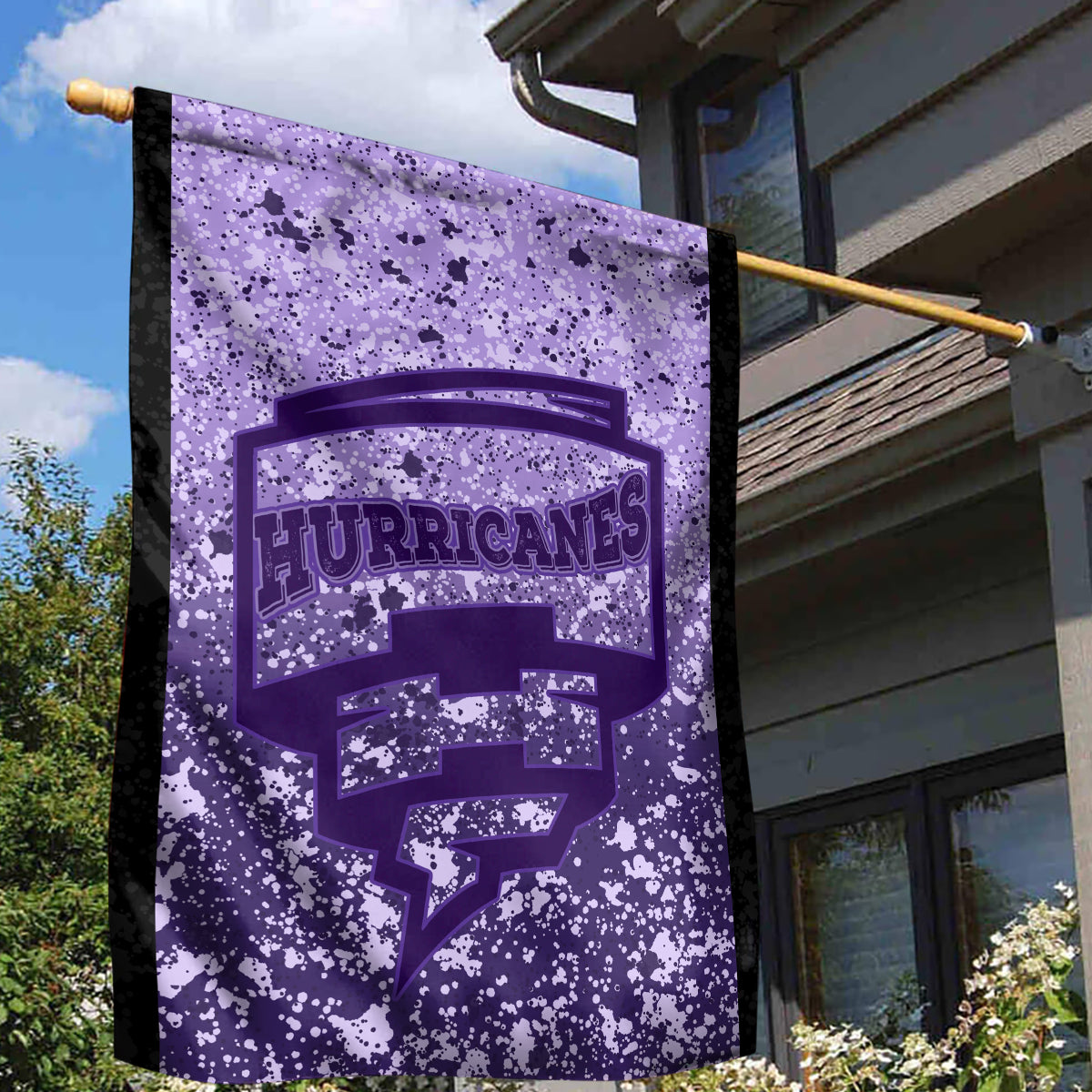 Hobart Hurricanes Custom Garden Flag BBL Cricket Team 2024 - Vibe Hoodie Shop