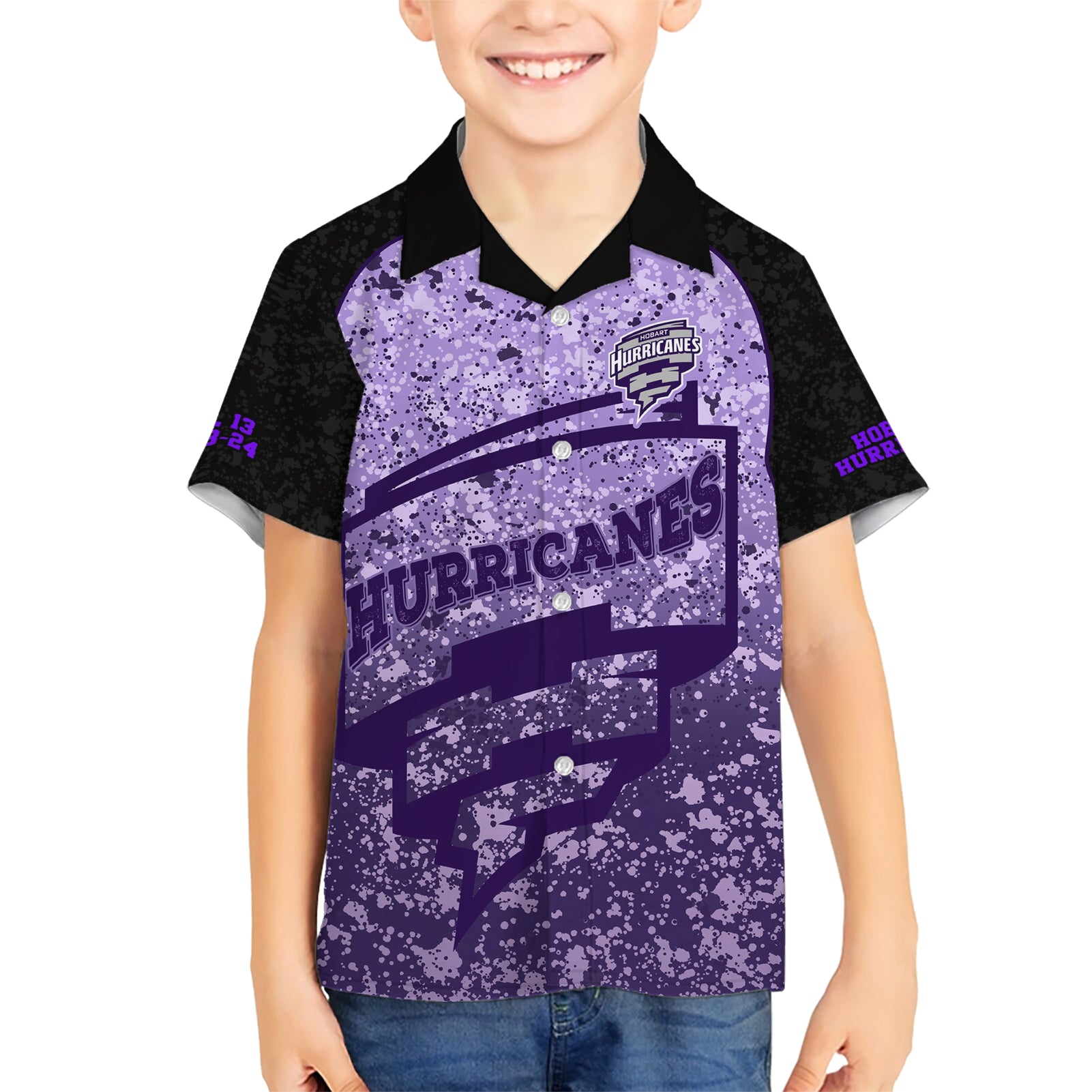 Hobart Hurricanes Custom Hawaiian Shirt BBL Cricket Team 2024 - Vibe Hoodie Shop