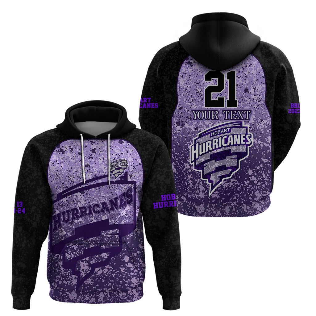Hobart Hurricanes Custom Hoodie BBL Cricket Team 2024 LT9 - Vibe Hoodie Shop