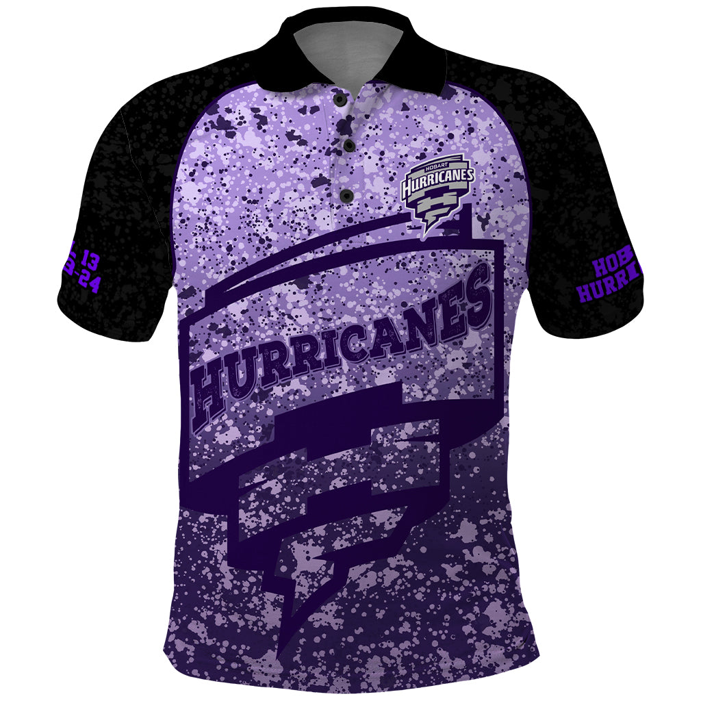 Hobart Hurricanes Custom Polo Shirt BBL Cricket Team 2024 LT9 - Vibe Hoodie Shop