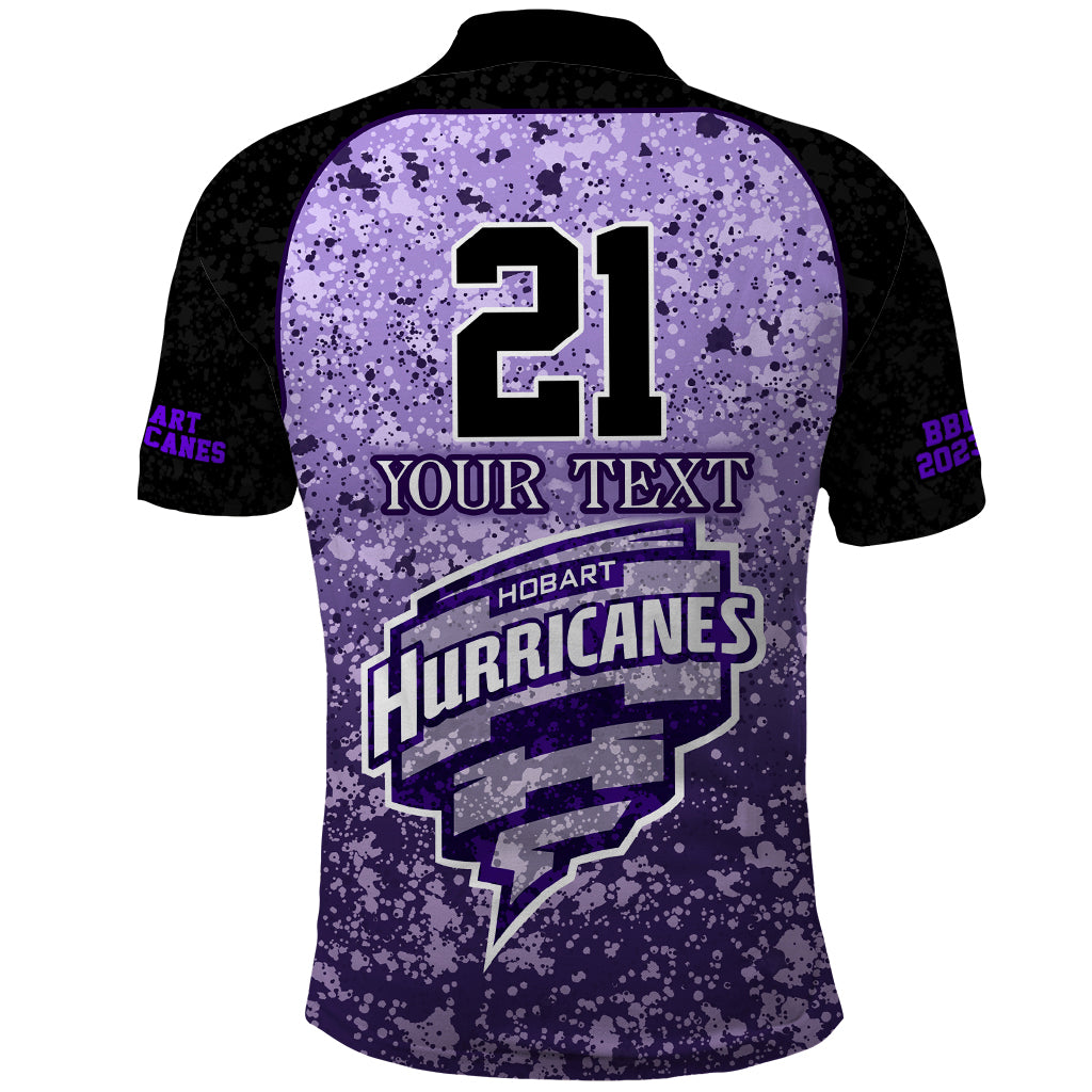 Hobart Hurricanes Custom Polo Shirt BBL Cricket Team 2024 LT9 - Vibe Hoodie Shop