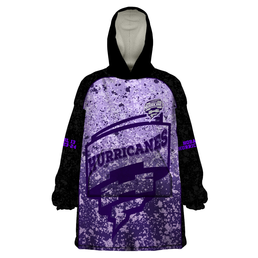 Hobart Hurricanes Custom Wearable Blanket Hoodie BBL Cricket Team 2024 - Vibe Hoodie Shop