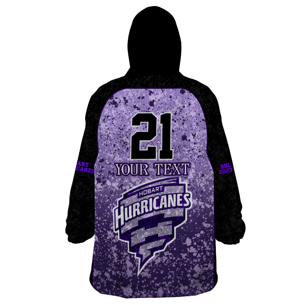 Hobart Hurricanes Custom Wearable Blanket Hoodie BBL Cricket Team 2024 - Vibe Hoodie Shop