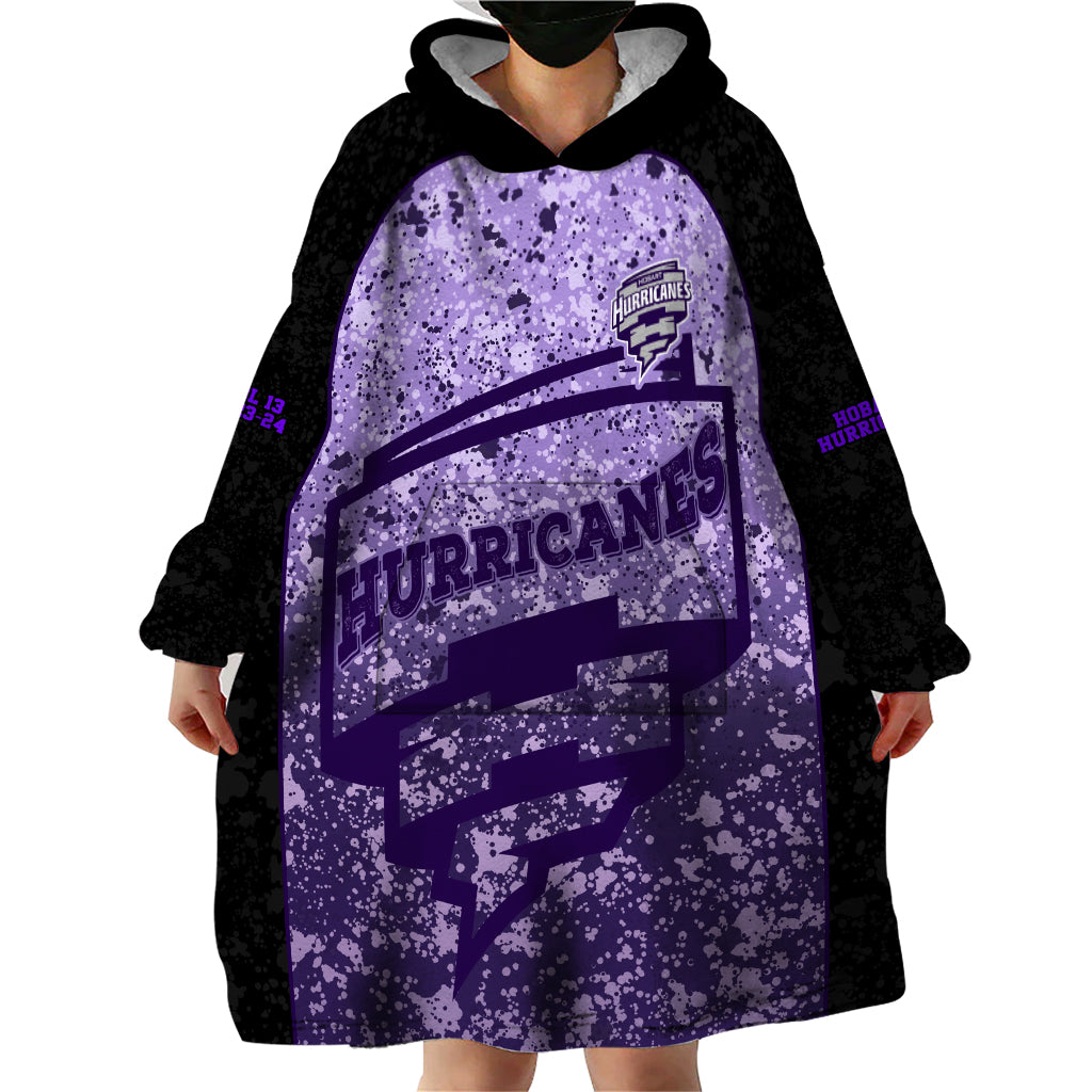 Hobart Hurricanes Custom Wearable Blanket Hoodie BBL Cricket Team 2024 - Vibe Hoodie Shop