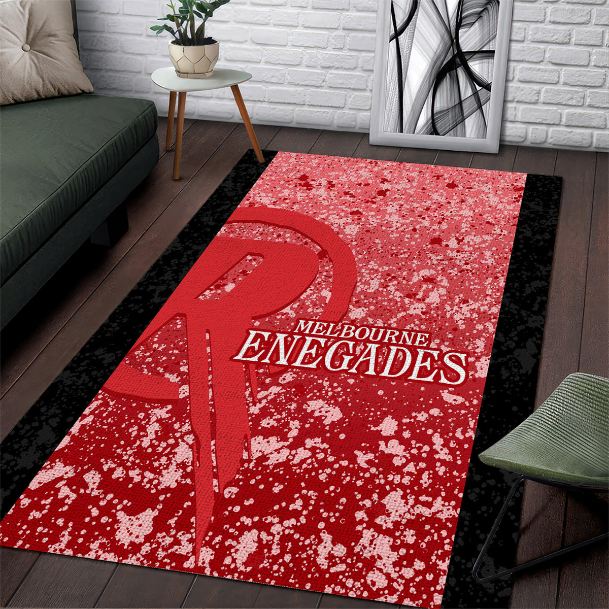 Melbourne Renegades Custom Area Rug BBL Cricket Team 2024 - Vibe Hoodie Shop