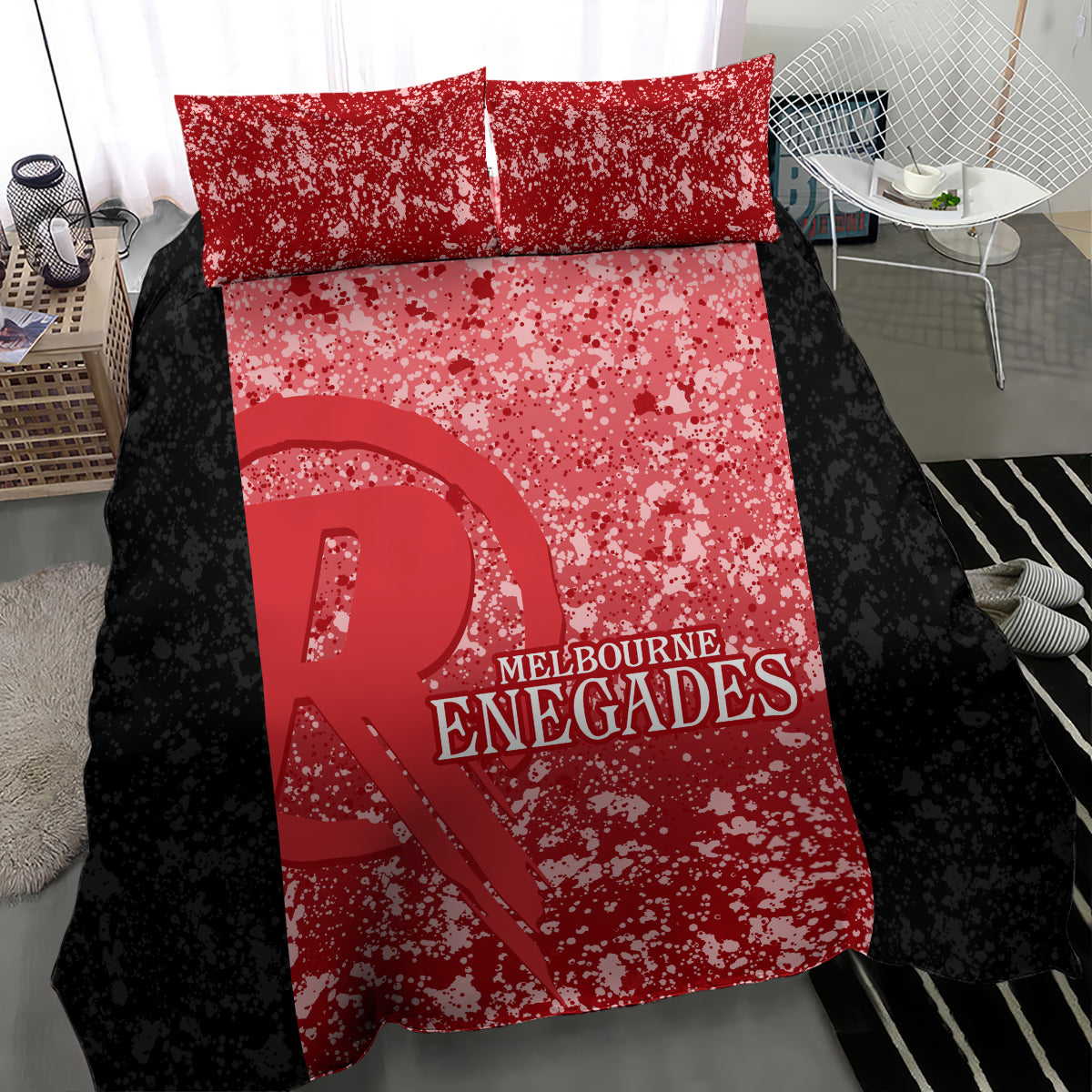 Melbourne Renegades Custom Bedding Set BBL Cricket Team 2024 - Vibe Hoodie Shop