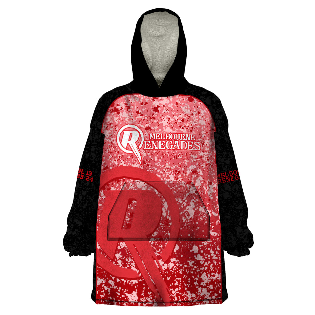 Melbourne Renegades Custom Wearable Blanket Hoodie BBL Cricket Team 2024 - Vibe Hoodie Shop