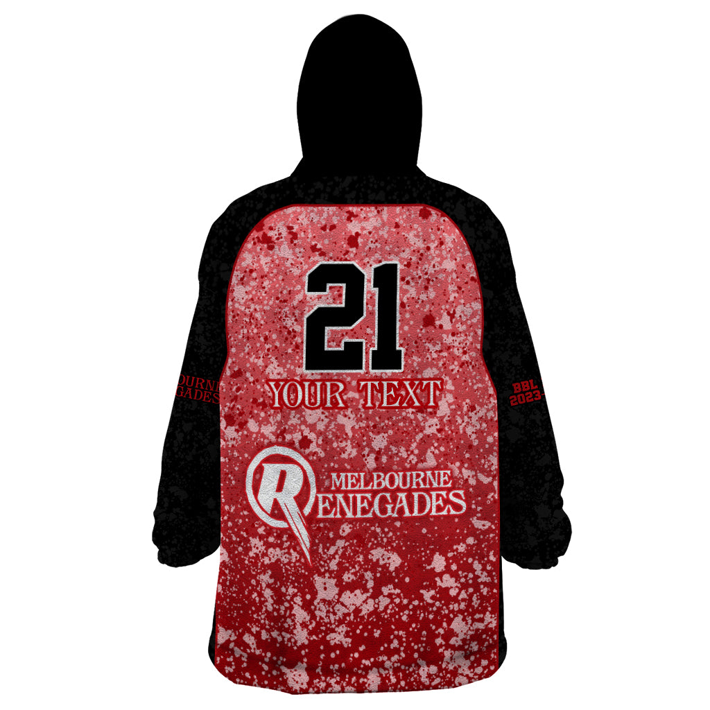 Melbourne Renegades Custom Wearable Blanket Hoodie BBL Cricket Team 2024 - Vibe Hoodie Shop