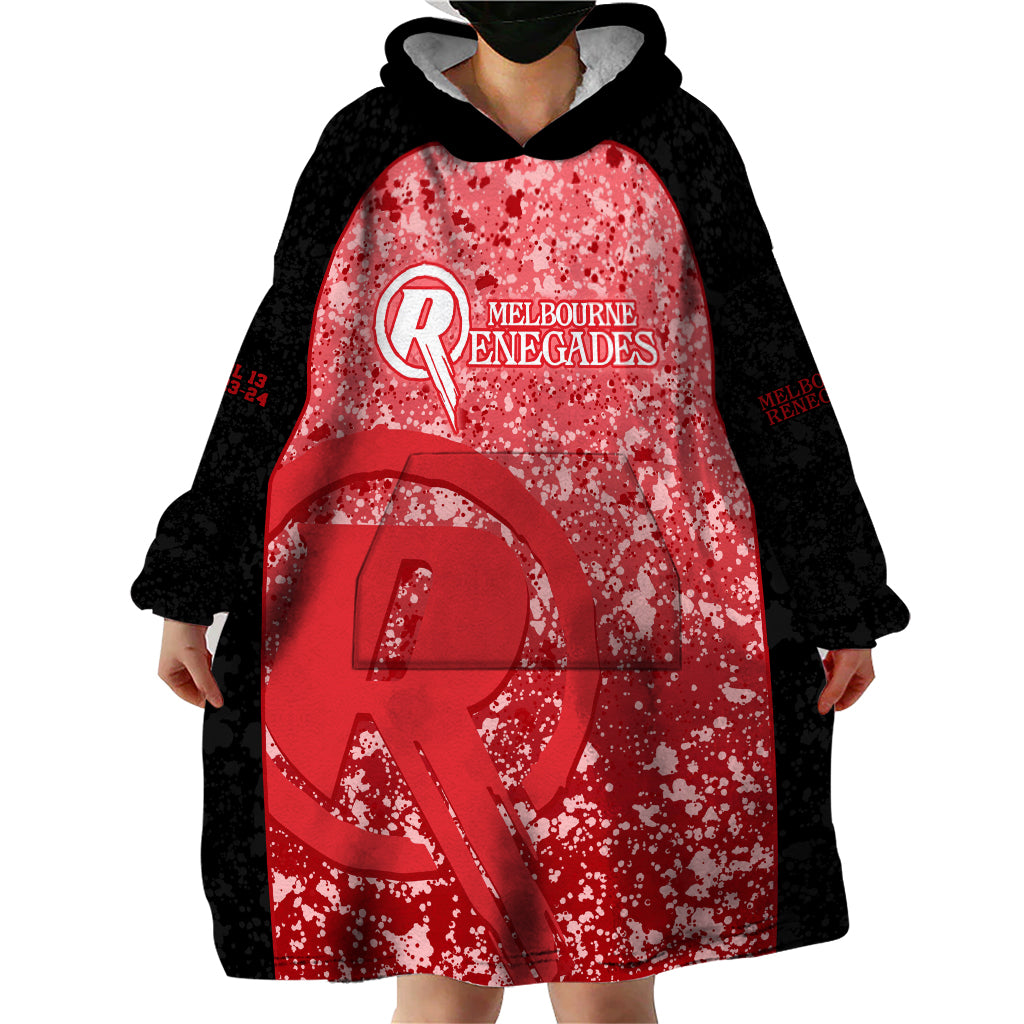 Melbourne Renegades Custom Wearable Blanket Hoodie BBL Cricket Team 2024 - Vibe Hoodie Shop