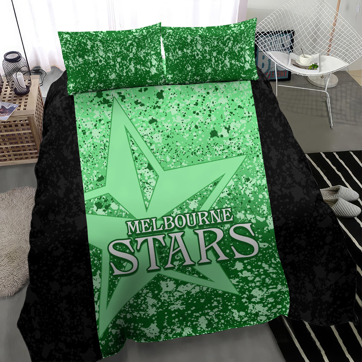 Melbourne Stars Custom Bedding Set BBL Cricket Team 2024 - Vibe Hoodie Shop