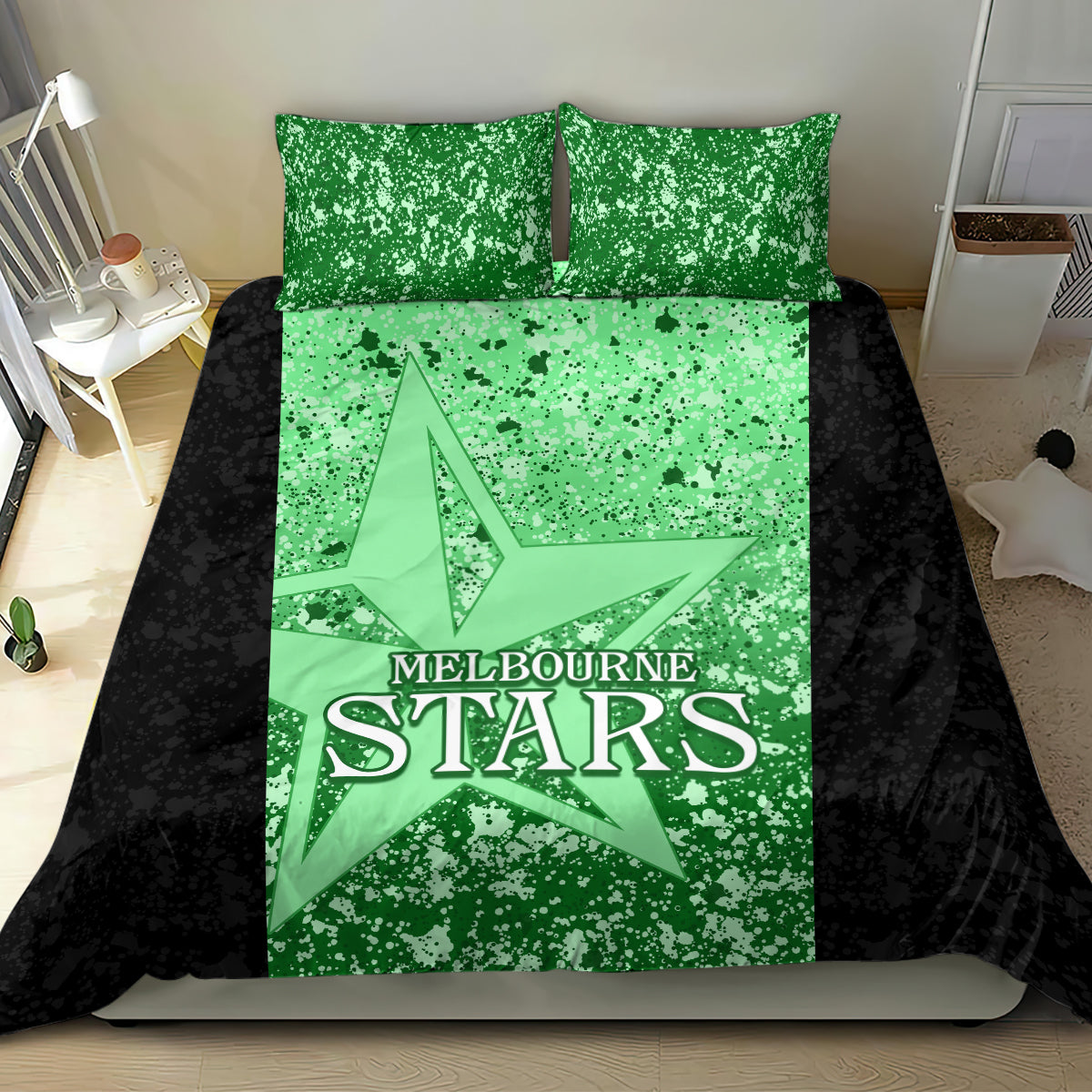Melbourne Stars Custom Bedding Set BBL Cricket Team 2024 - Vibe Hoodie Shop