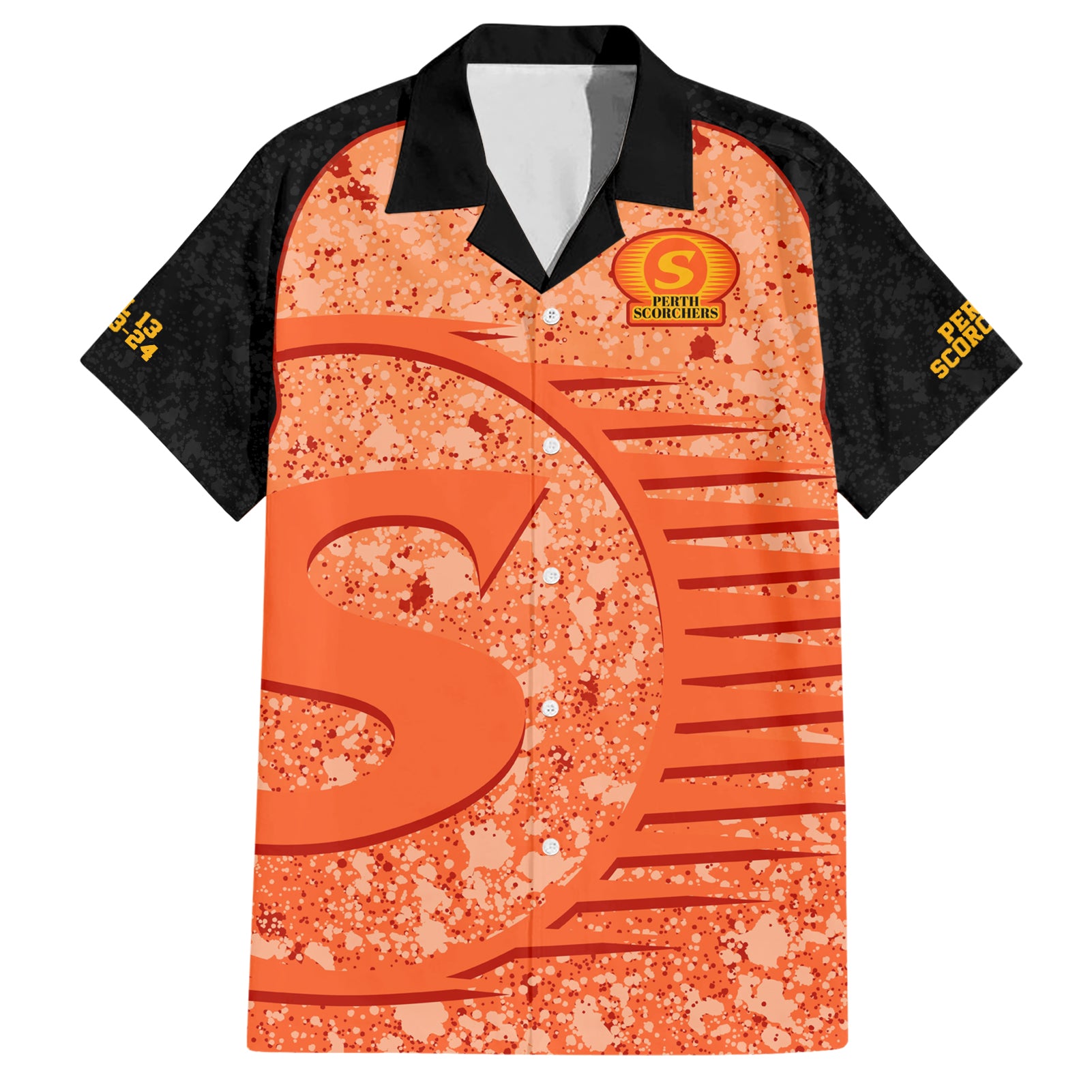 Perth Scorchers Custom Hawaiian Shirt BBL Cricket Team 2024 - Vibe Hoodie Shop