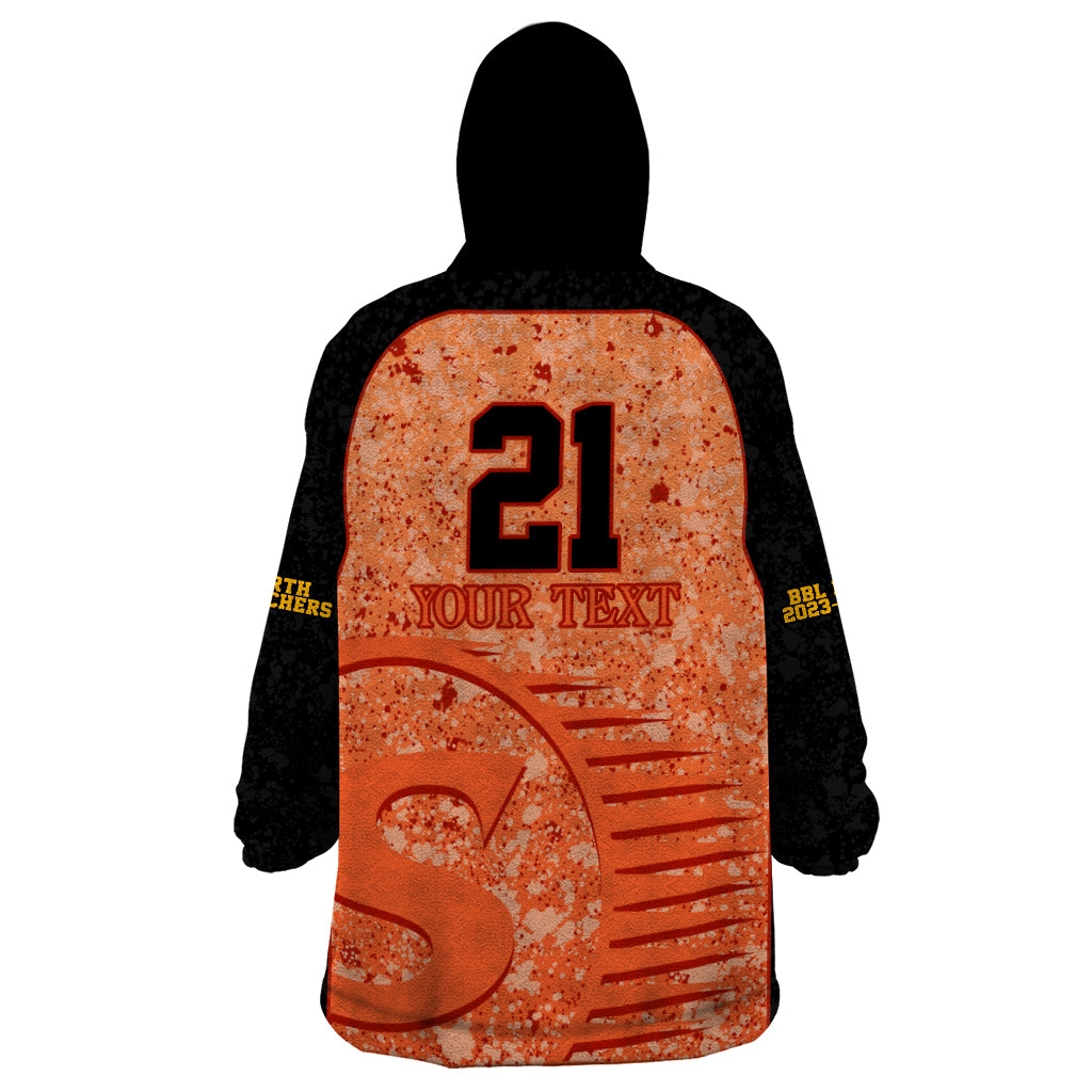 Perth Scorchers Custom Wearable Blanket Hoodie BBL Cricket Team 2024 - Vibe Hoodie Shop