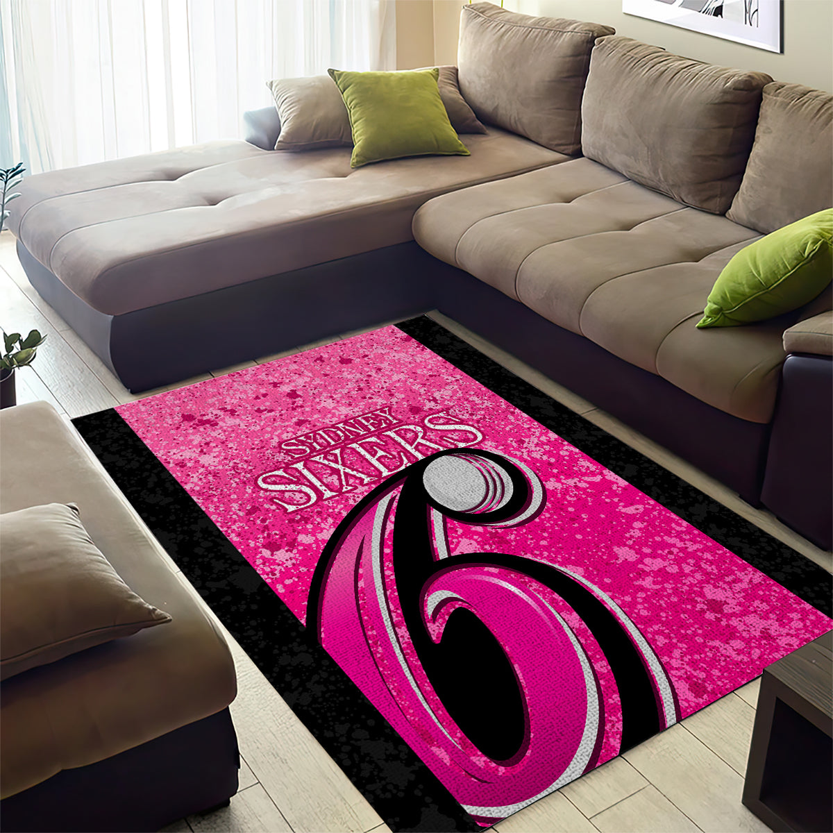 Sydney Sixers Custom Area Rug BBL Cricket Team 2024 - Vibe Hoodie Shop