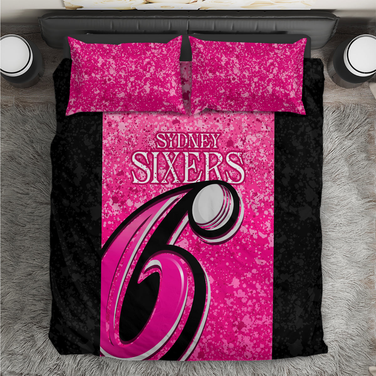 Sydney Sixers Custom Bedding Set BBL Cricket Team 2024 - Vibe Hoodie Shop