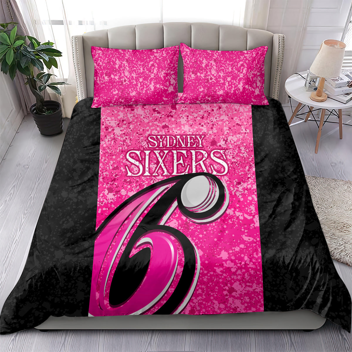 Sydney Sixers Custom Bedding Set BBL Cricket Team 2024 - Vibe Hoodie Shop
