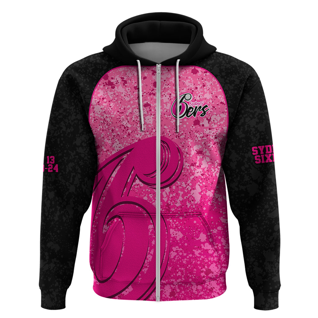 Sydney Sixers Custom Hoodie BBL Cricket Team 2024 LT9 - Vibe Hoodie Shop