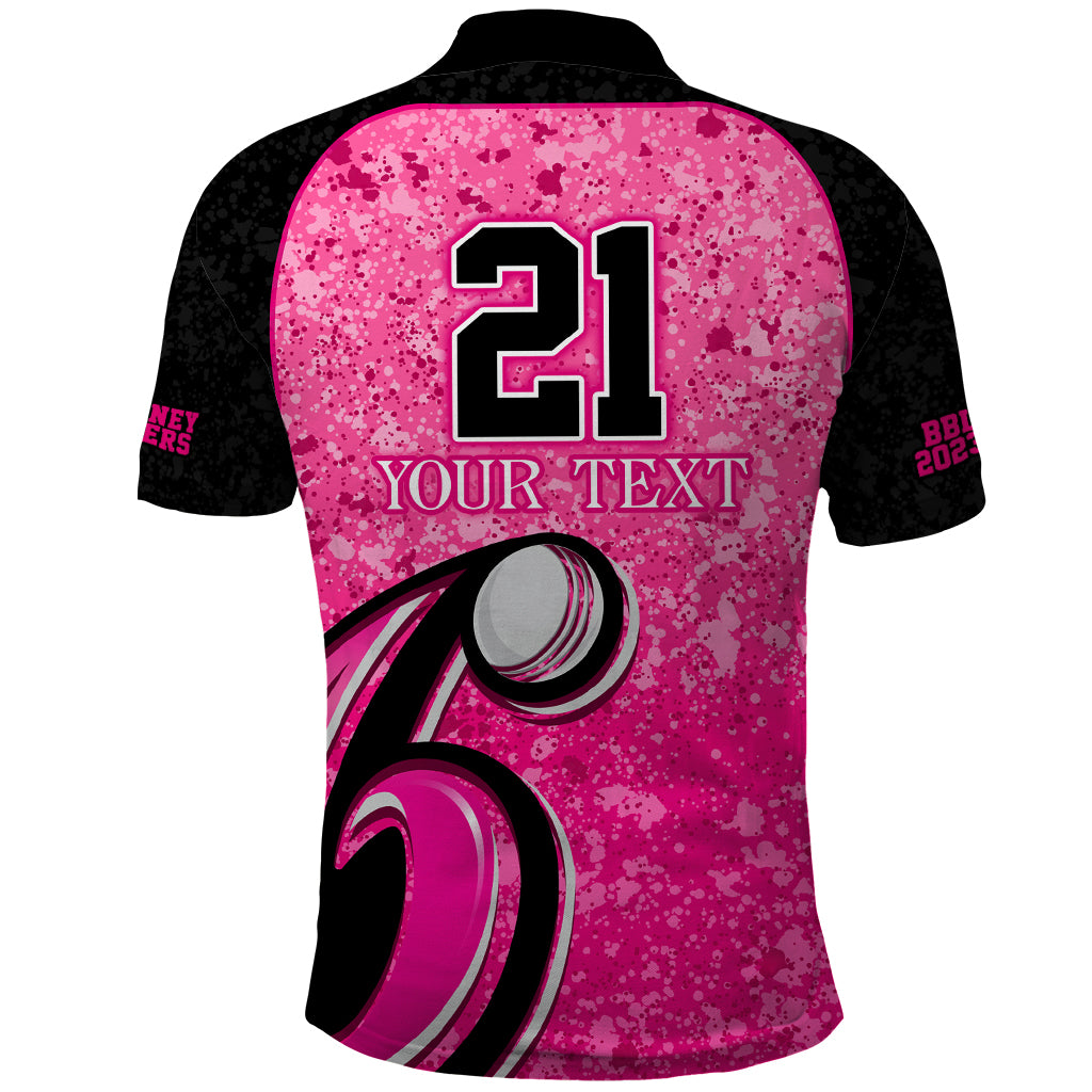 Sydney Sixers Custom Polo Shirt BBL Cricket Team 2024 LT9 - Vibe Hoodie Shop