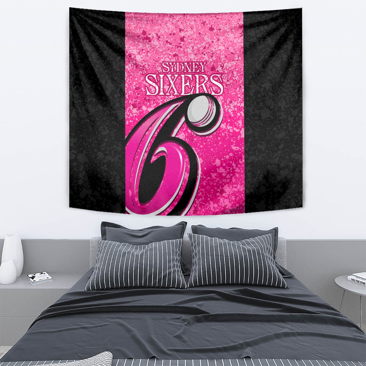 Sydney Sixers Custom Tapestry BBL Cricket Team 2024 - Vibe Hoodie Shop