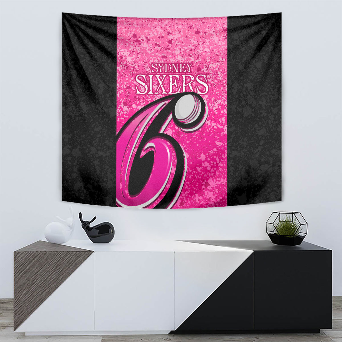 Sydney Sixers Custom Tapestry BBL Cricket Team 2024 - Vibe Hoodie Shop