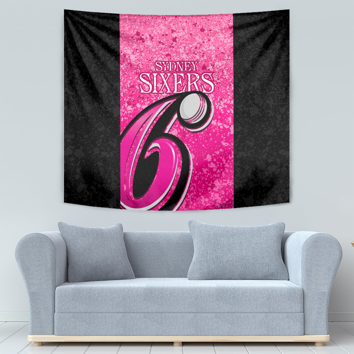 Sydney Sixers Custom Tapestry BBL Cricket Team 2024 - Vibe Hoodie Shop