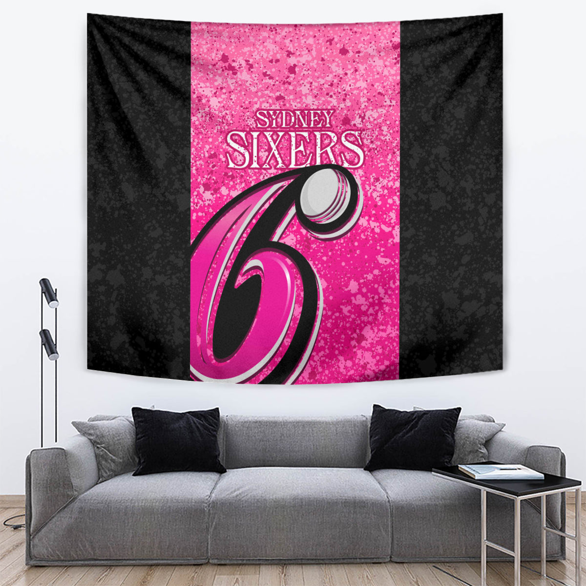 Sydney Sixers Custom Tapestry BBL Cricket Team 2024 - Vibe Hoodie Shop