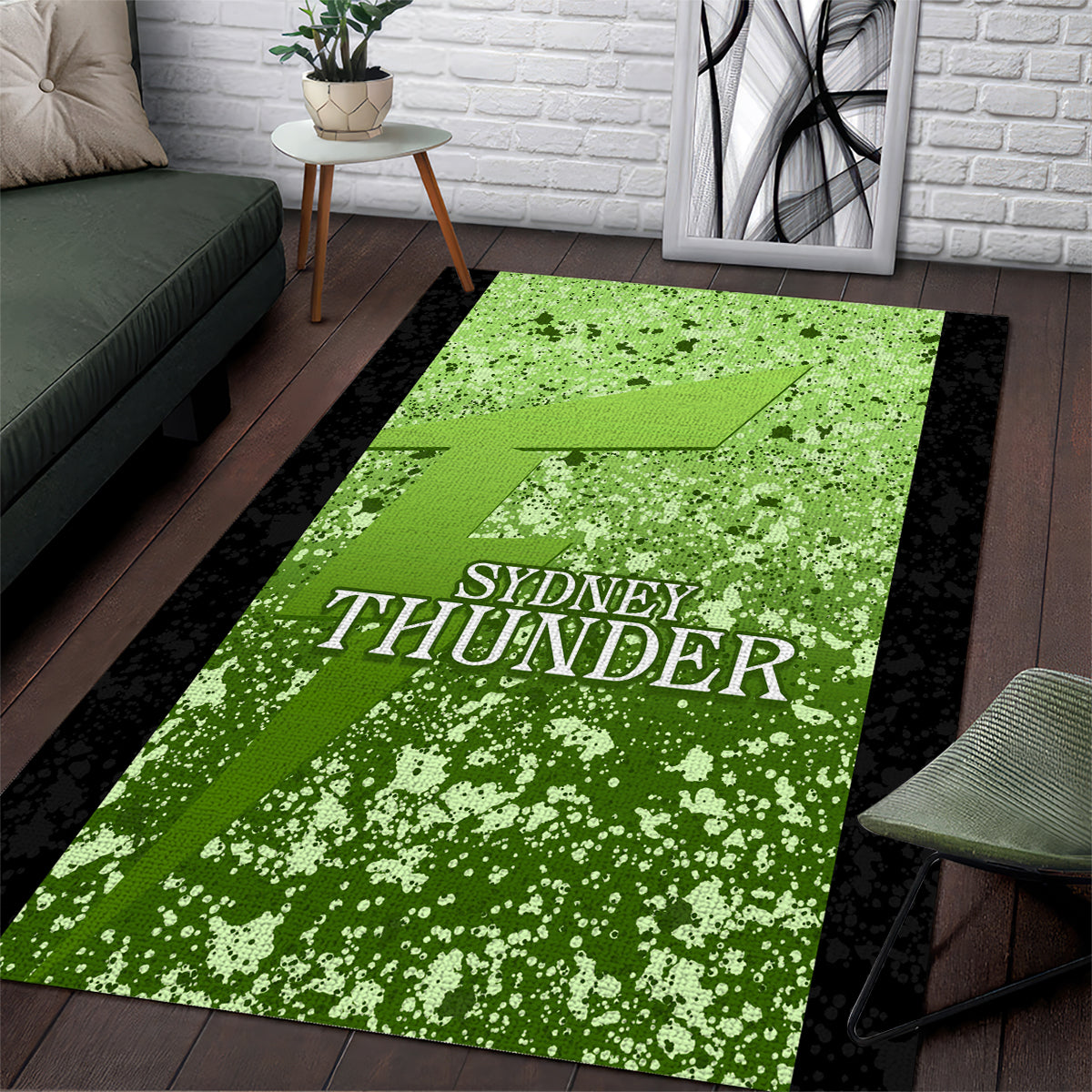 Sydney Thunder Custom Area Rug BBL Cricket Team 2024 - Vibe Hoodie Shop