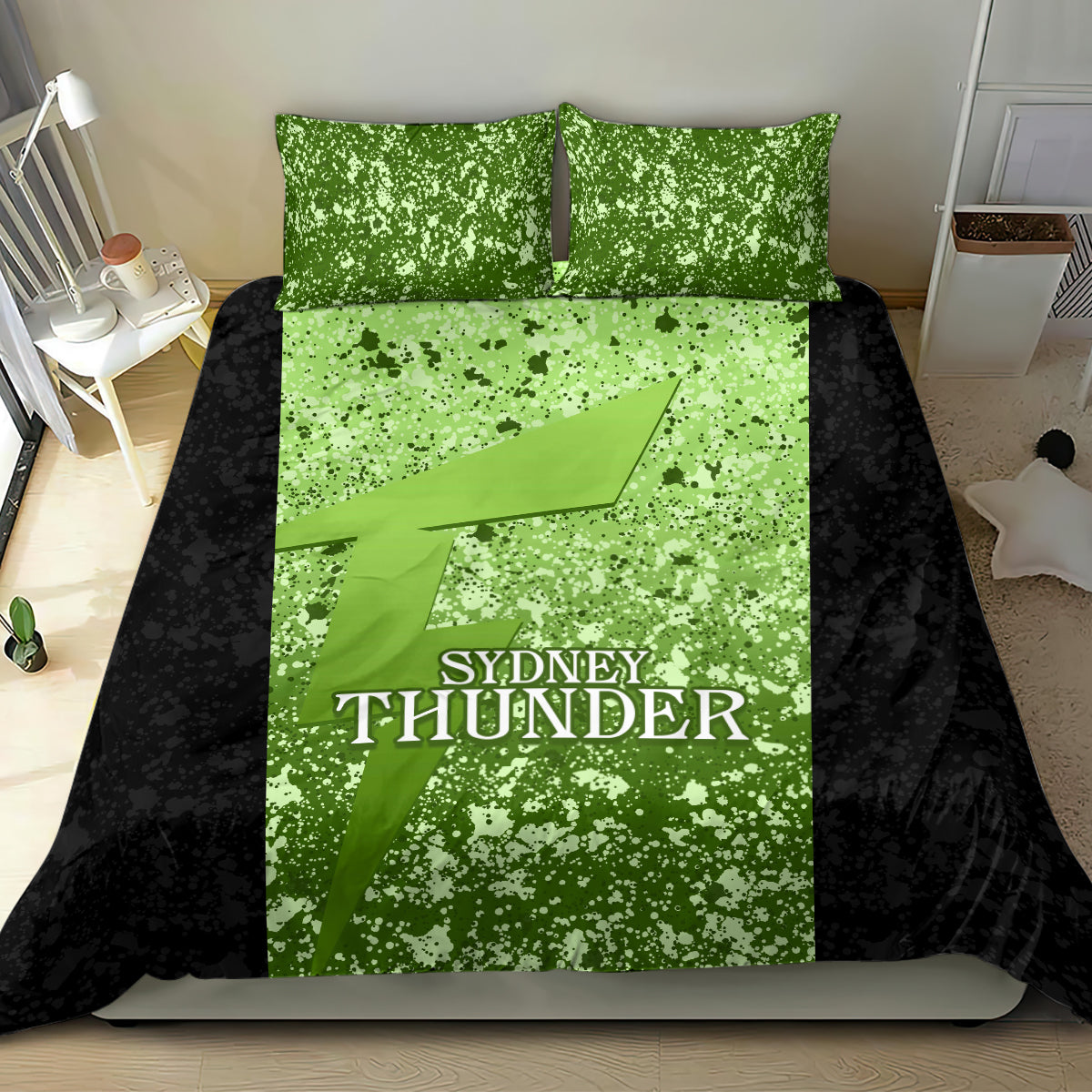 Sydney Thunder Custom Bedding Set BBL Cricket Team 2024 - Vibe Hoodie Shop
