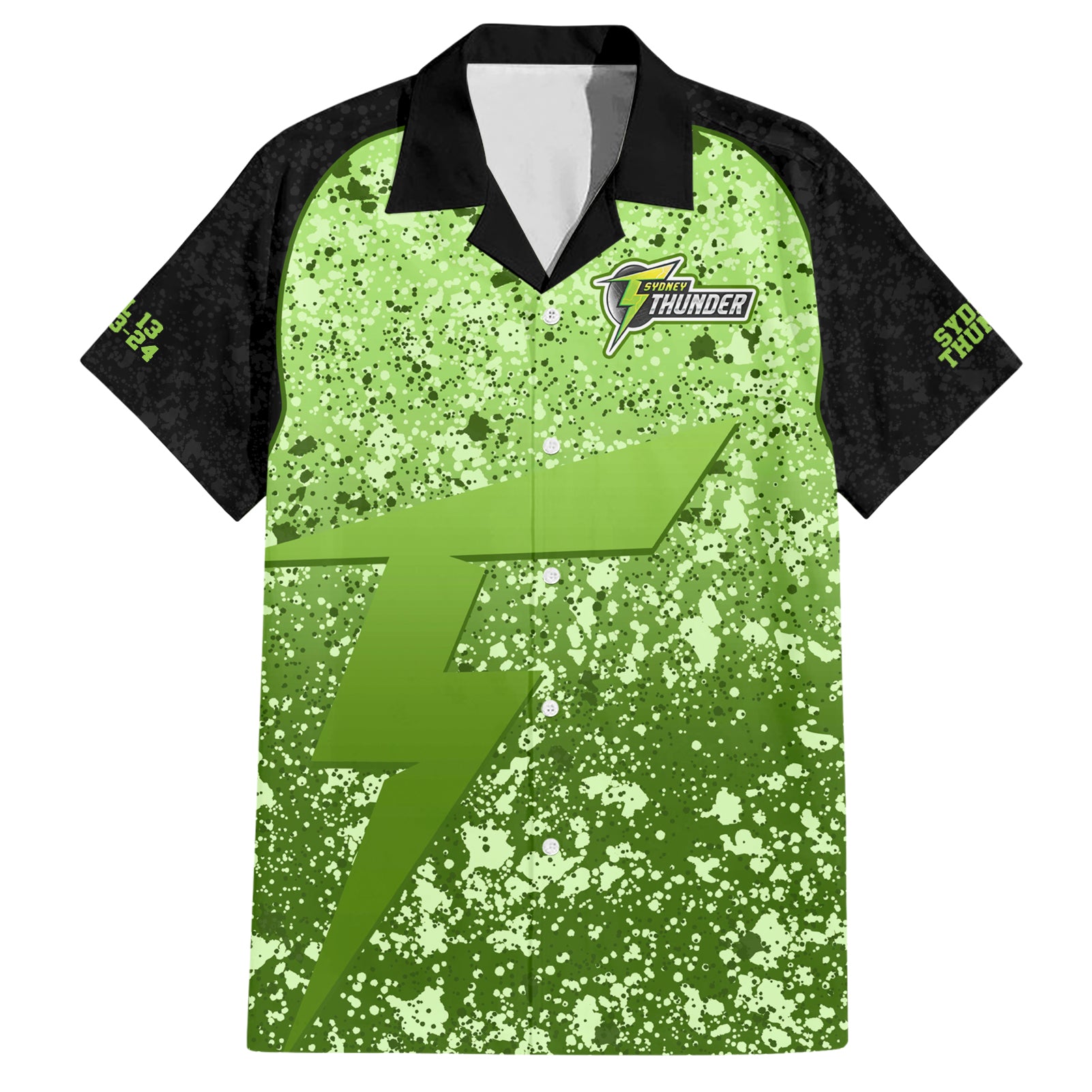 Sydney Thunder Custom Hawaiian Shirt BBL Cricket Team 2024 - Vibe Hoodie Shop