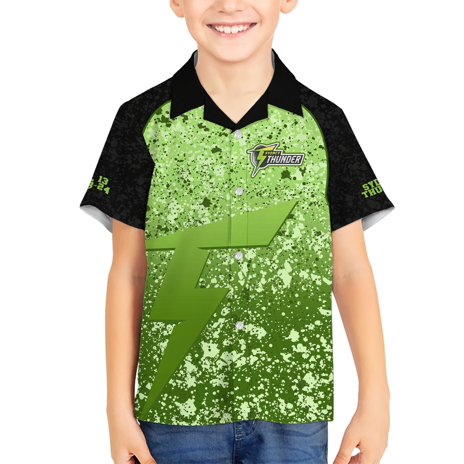 Sydney Thunder Custom Hawaiian Shirt BBL Cricket Team 2024 - Vibe Hoodie Shop