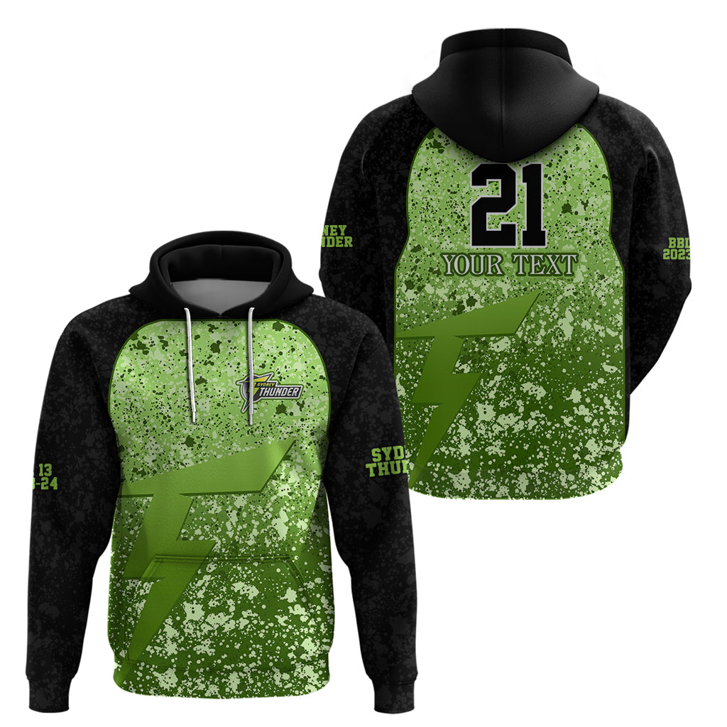 Sydney Thunder Custom Hoodie BBL Cricket Team 2024 LT9 - Vibe Hoodie Shop