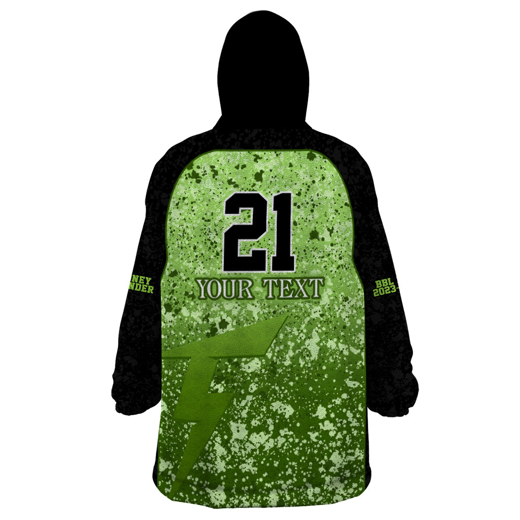 Sydney Thunder Custom Wearable Blanket Hoodie BBL Cricket Team 2024 - Vibe Hoodie Shop