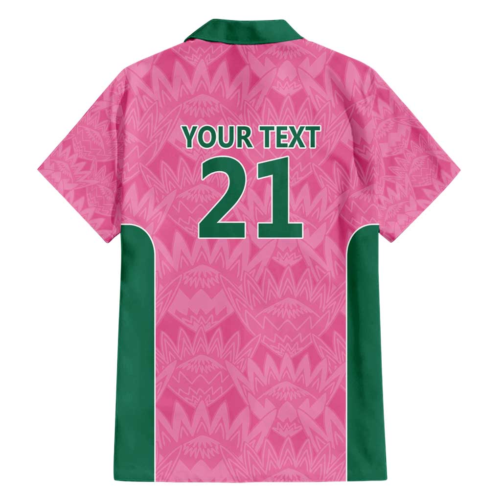 Pink South Africa Cricket Custom Hawaiian Shirt Proteas Be Way Pink - Vibe Hoodie Shop