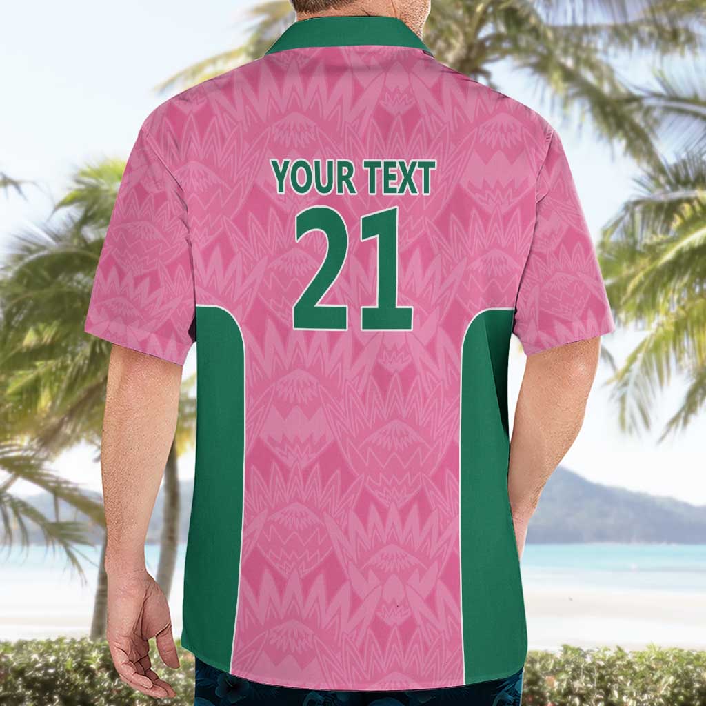 Pink South Africa Cricket Custom Hawaiian Shirt Proteas Be Way Pink - Vibe Hoodie Shop