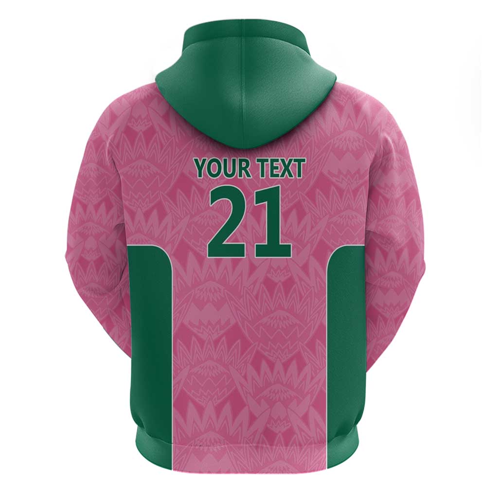 Pink South Africa Cricket Custom Hoodie Proteas Be Way Pink LT9 - Vibe Hoodie Shop