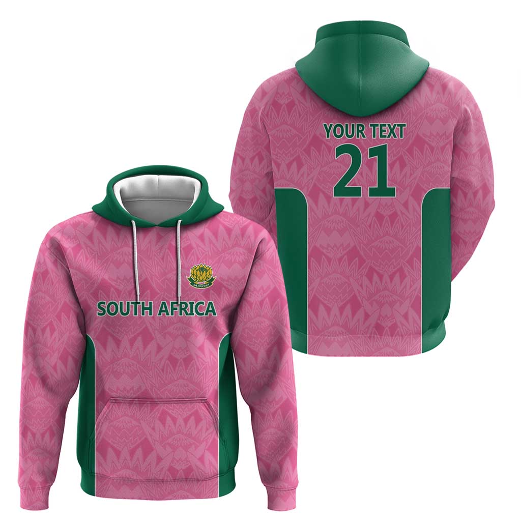 Pink South Africa Cricket Custom Hoodie Proteas Be Way Pink LT9 - Vibe Hoodie Shop