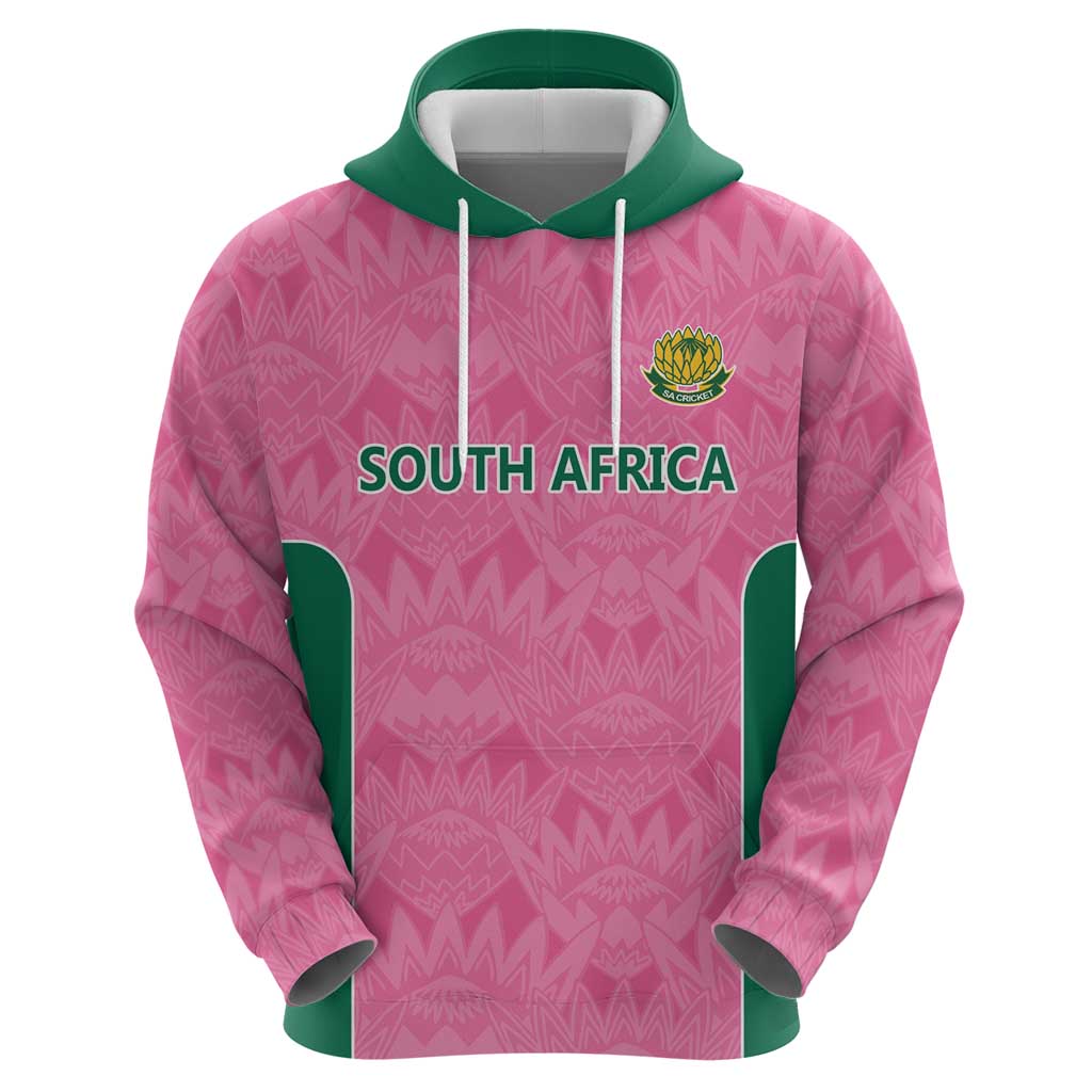 Pink South Africa Cricket Custom Hoodie Proteas Be Way Pink LT9 - Vibe Hoodie Shop