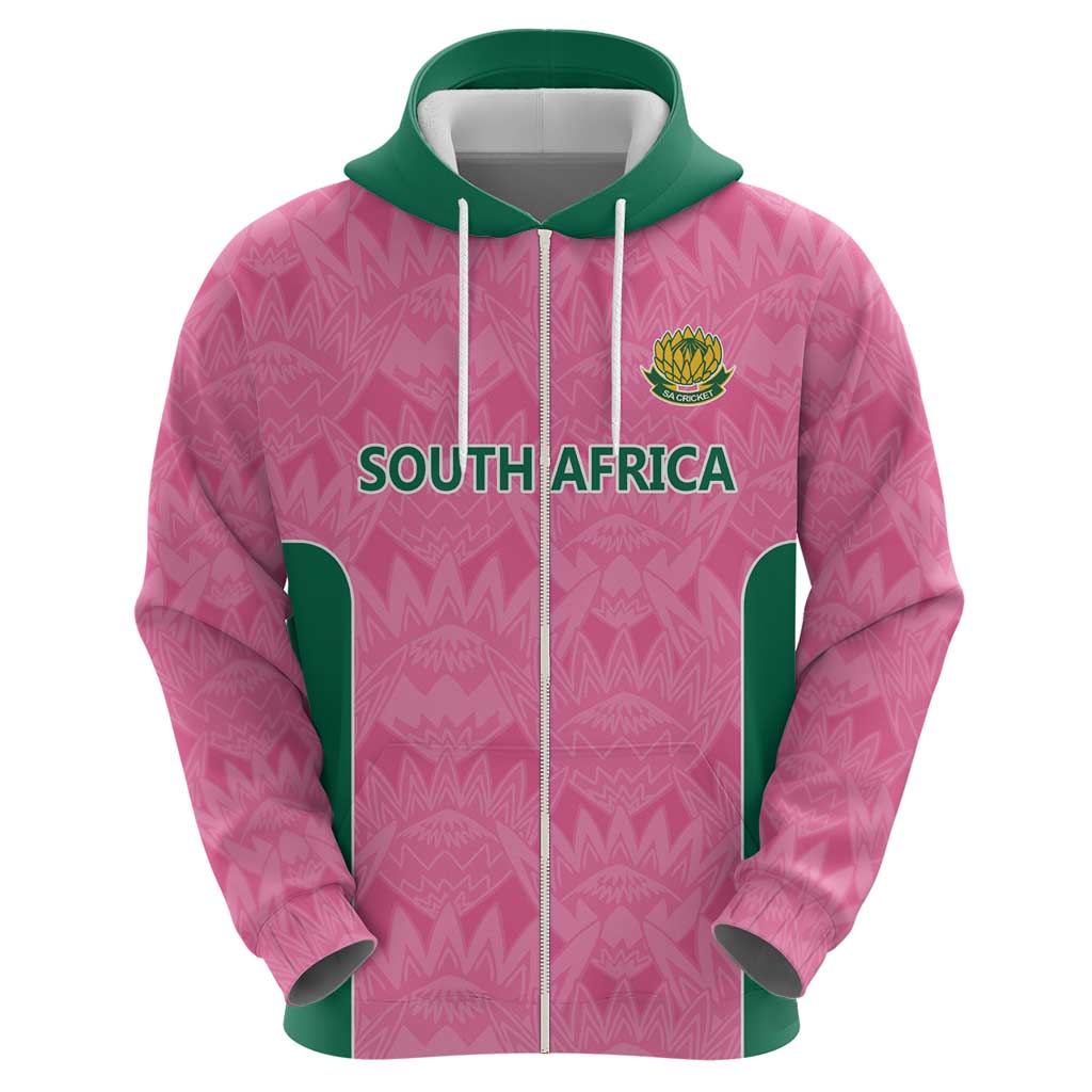 Pink South Africa Cricket Custom Hoodie Proteas Be Way Pink LT9 - Vibe Hoodie Shop