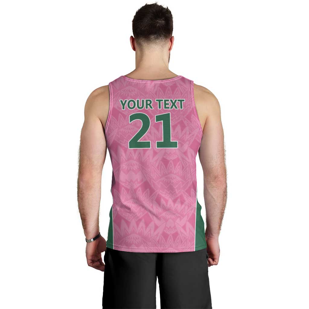 Pink South Africa Cricket Custom Men Tank Top Proteas Be Way Pink - Vibe Hoodie Shop