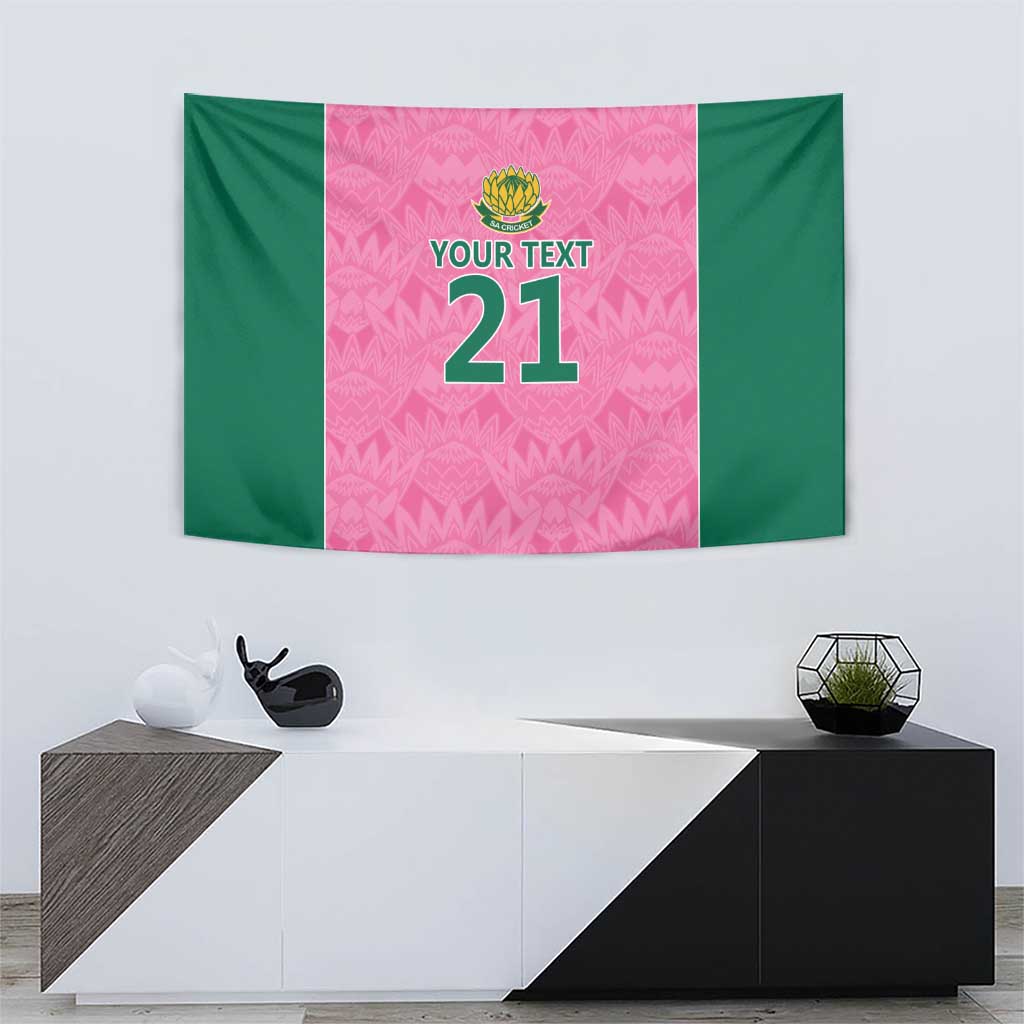 Pink South Africa Cricket Custom Tapestry Proteas Be Way Pink - Vibe Hoodie Shop